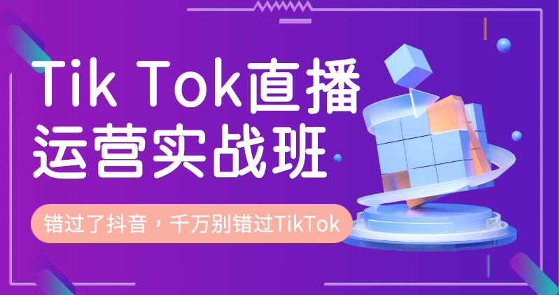 Y8-Tik Tok直播运营实战班